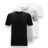 3 PACK HUGO BOSS T-SHIRT BLACK / WHITE / GREY