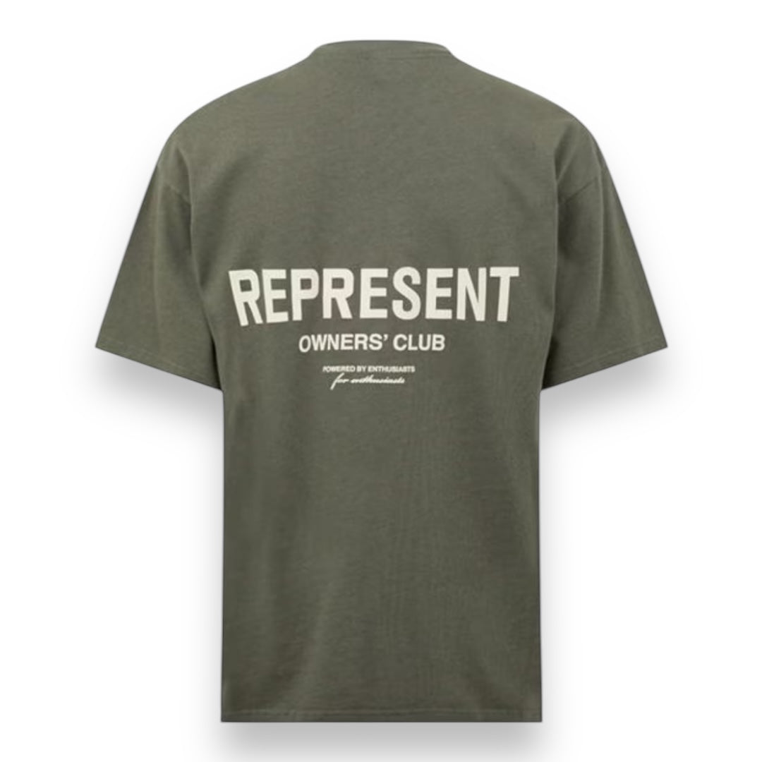 REPRESENT OWNERS CLUB T-SHIRT OLIVE GREEN