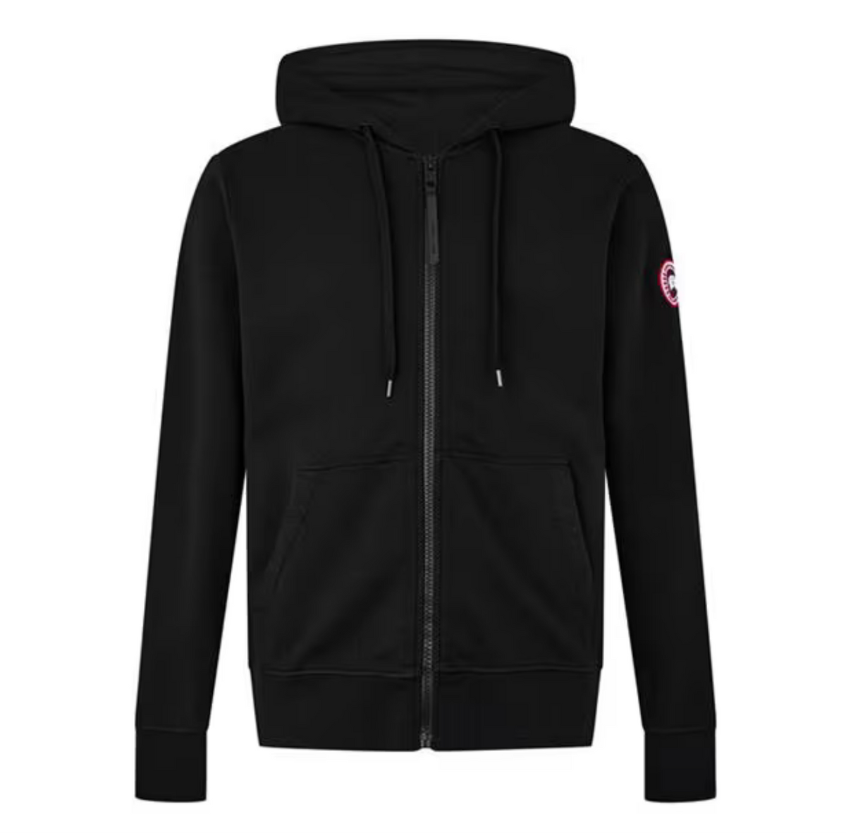 CANADA GOOSE HURON ZIP UP HOODIE BLACK