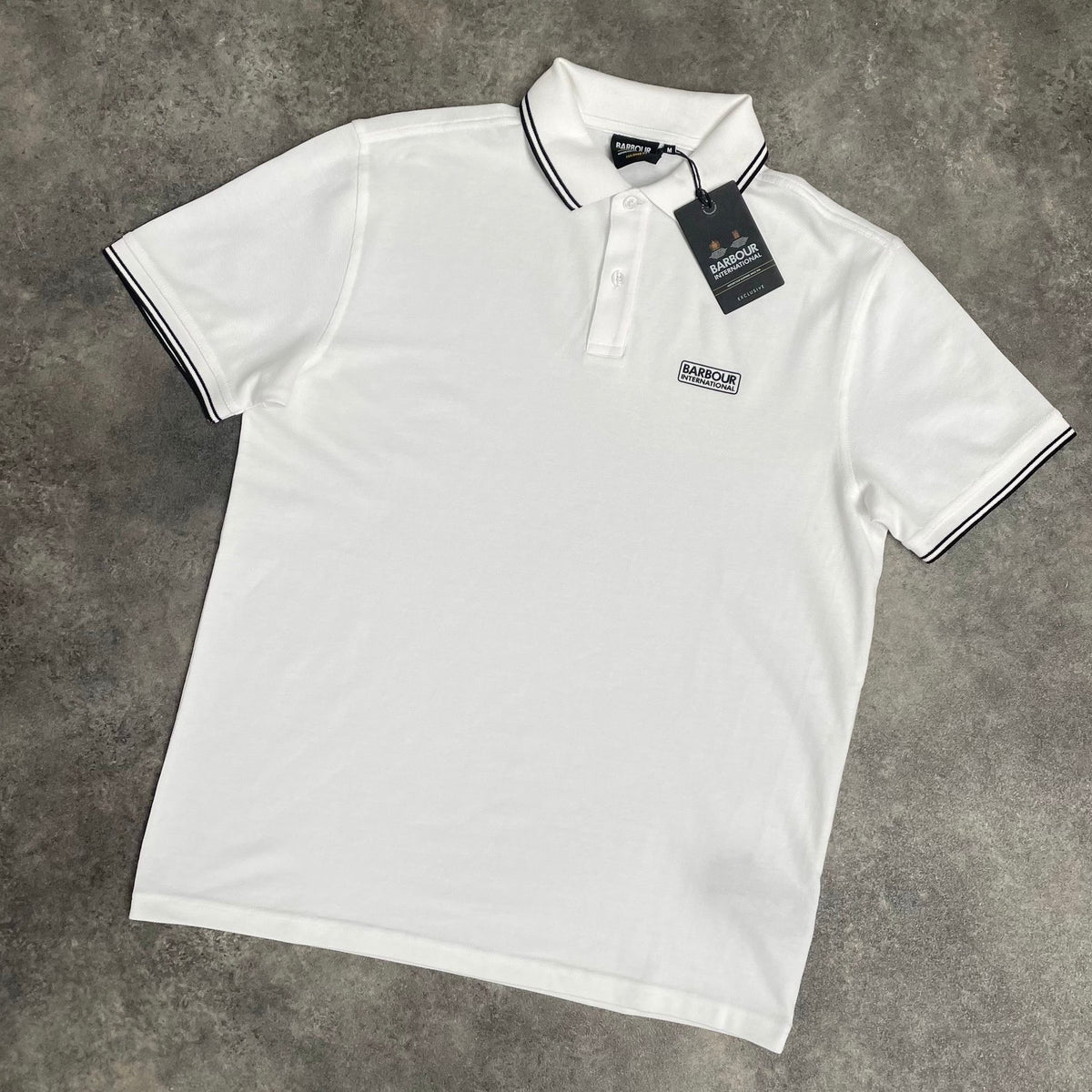 BARBOUR INTERNATIONAL POLO SHIRT WHITE