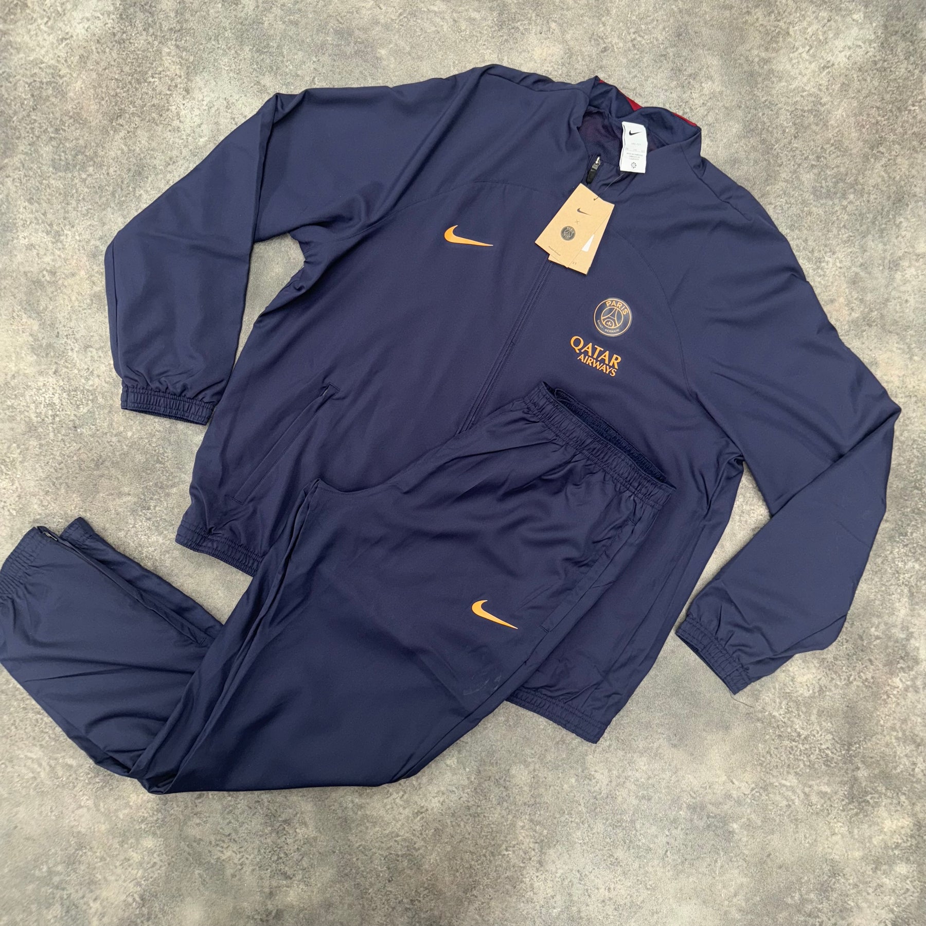 NIKE PSG ZIP UP TRACKSUIT NAVY BLUE