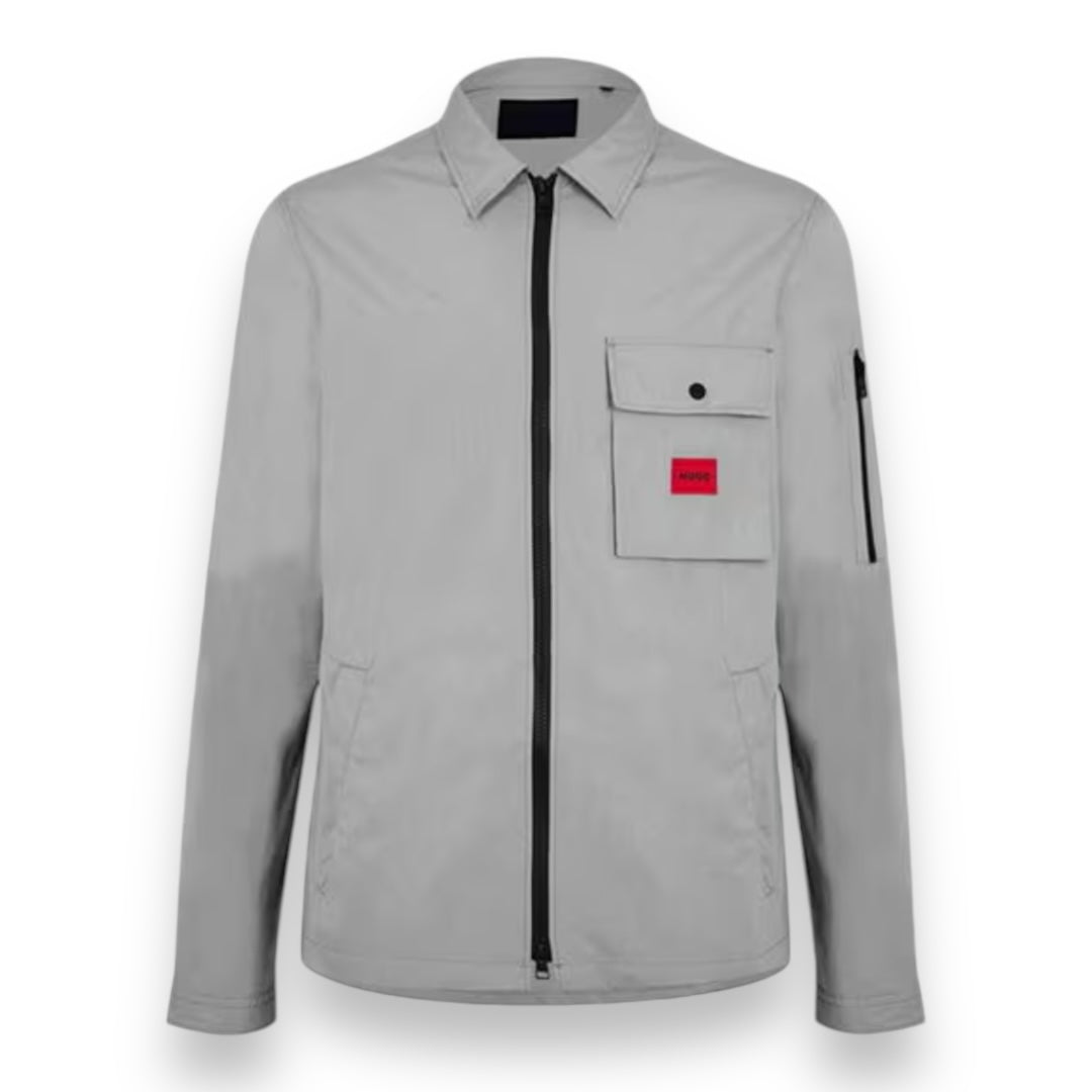 HUGO BOSS HUGO OVERSHIRT LIGHT GREY