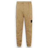 STONE ISLAND RASO CARGO TROUSERS BISCOTTO BEIGE