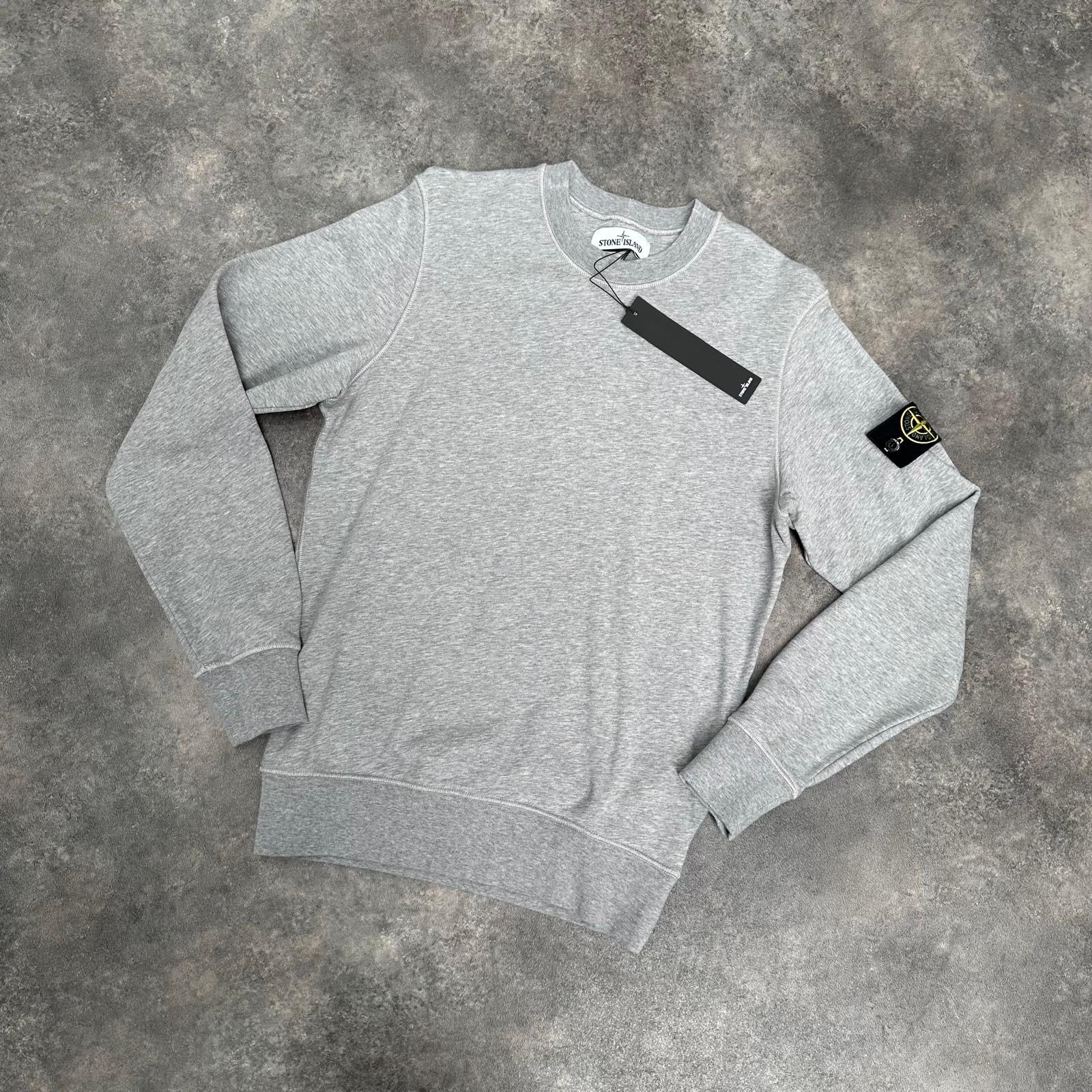 STONE ISLAND CREWNECK SWEATSHIRT GREY * SALE *