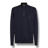 TOMMY HILFIGER FLAG 1/4 ZIP SWEATSHIRT NAVY BLUE