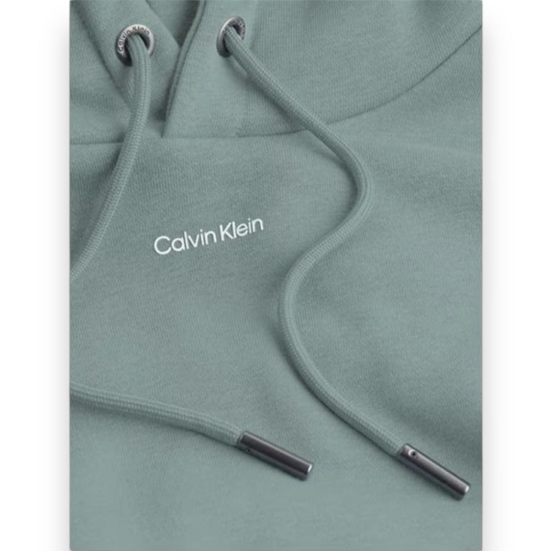 CALVIN KLEIN SMALL LOGO OTTH HOODIE SAGE GREEN