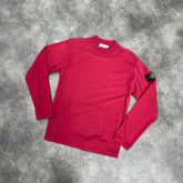 STONE ISLAND CREWNECK SWEATSHIRT RED * SALE *