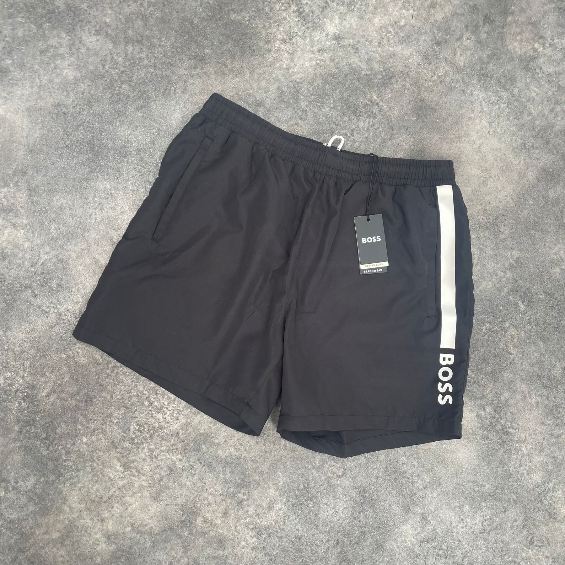 HUGO BOSS HUGO SWIM SHORTS BLACK * SALE *