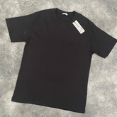 DIOR EMBROIDERED CHEST LOGO T-SHIRT BLACK