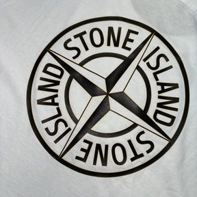 STONE ISLAND BACK COMPASS LOGO T-SHIRT WHITE