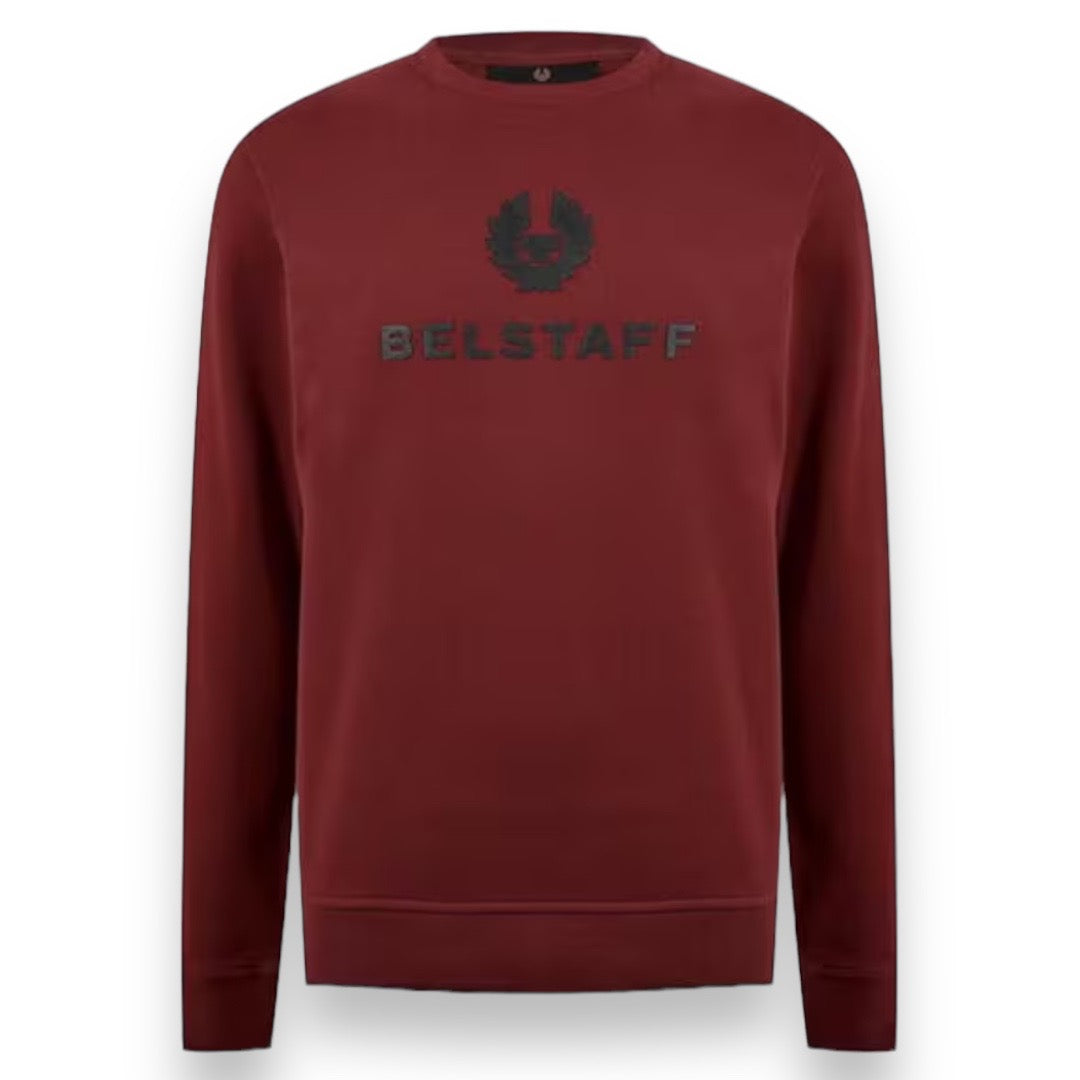 BELSTAFF LOGO SWEATSHIRT BURGUNDY