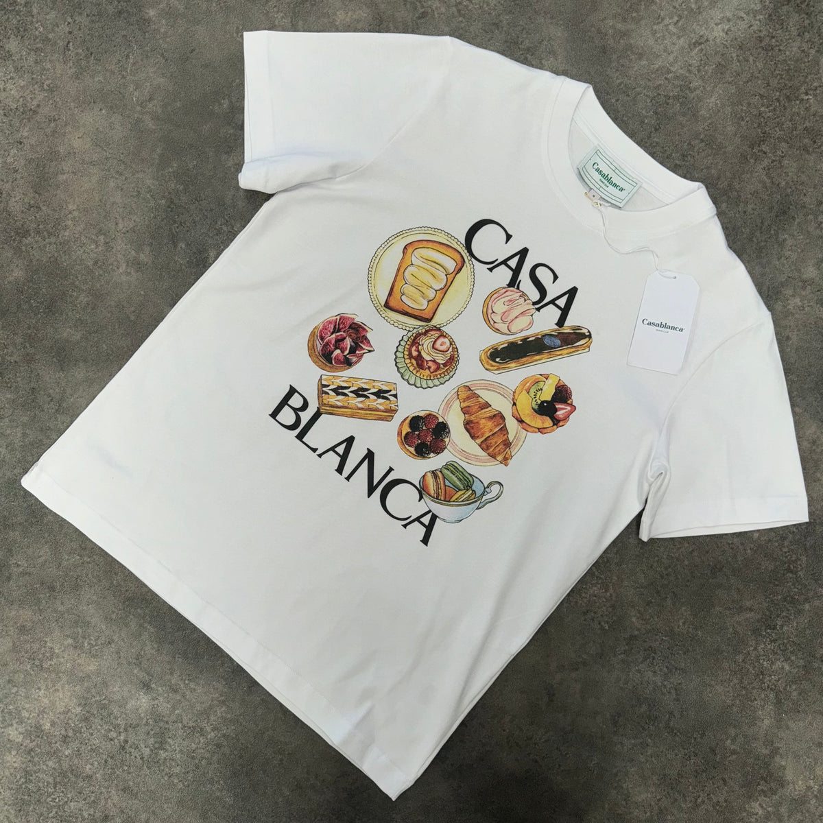 CASABLANCA PASTRIES T-SHIRT WHITE