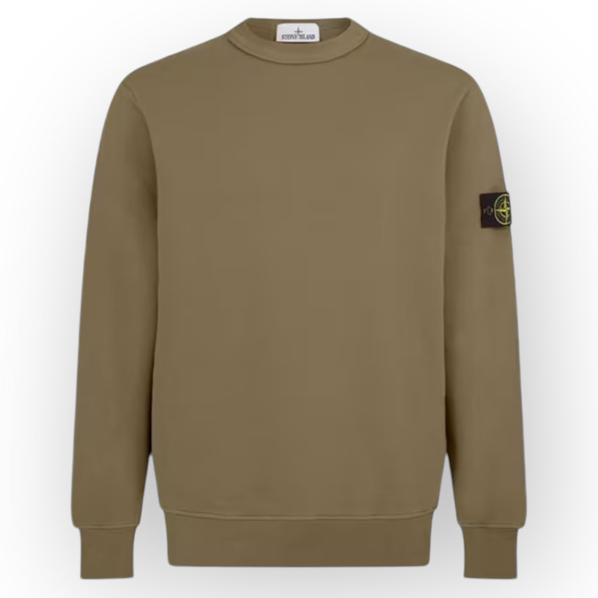 STONE ISLAND CREW NECK SWEATSHIRT BISCOTTO BEIGE