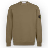 STONE ISLAND CREW NECK SWEATSHIRT BISCOTTO BEIGE