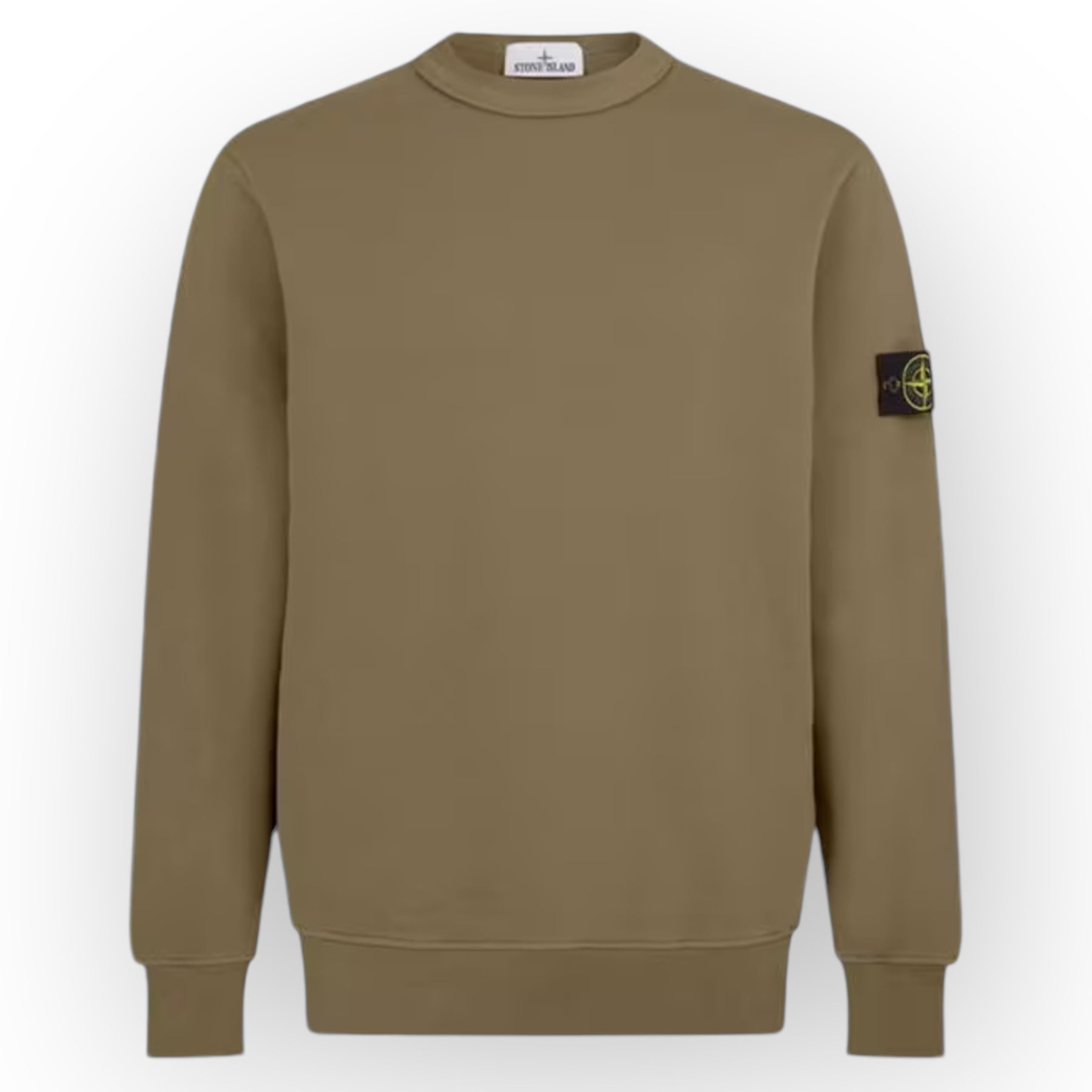 STONE ISLAND CREW NECK SWEATSHIRT BISCOTTO BEIGE