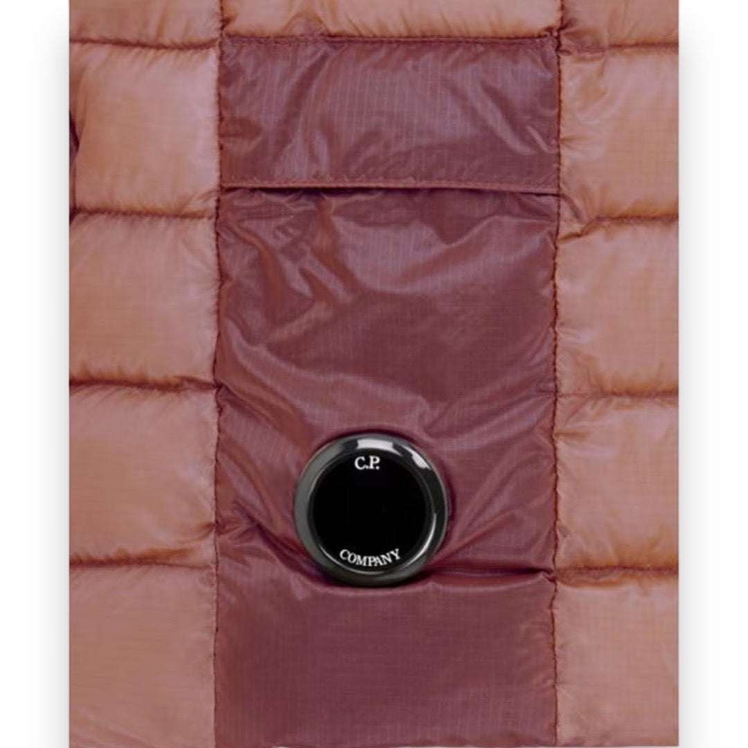 CP COMPANY LENS PADDED GILET PINK