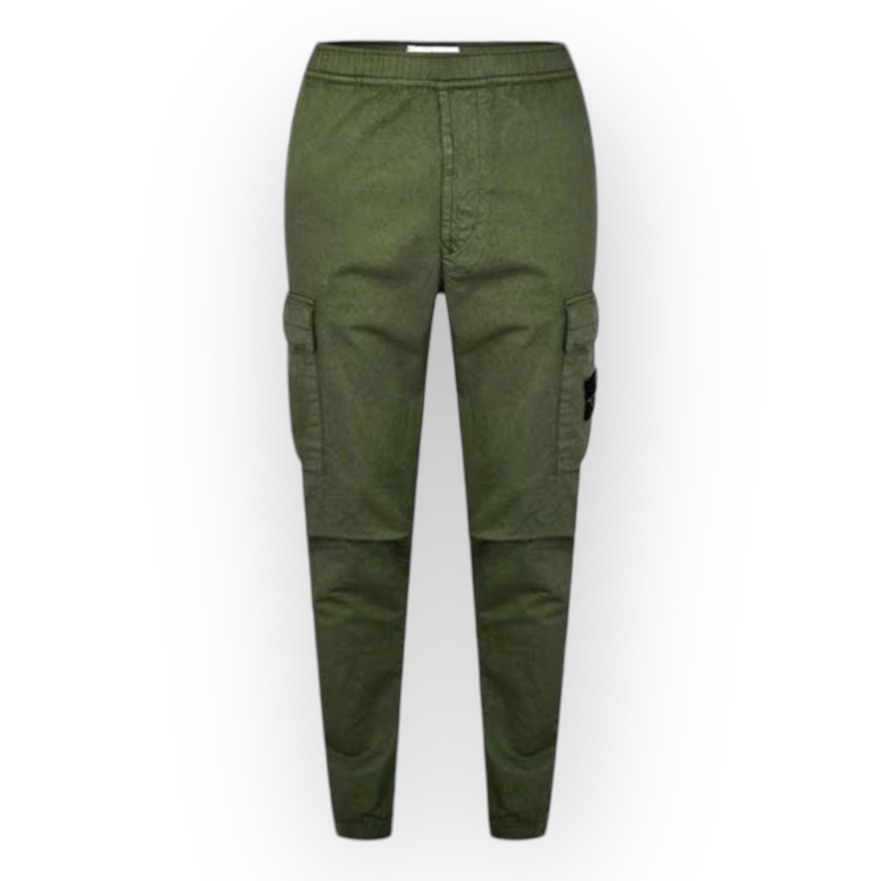 STONE ISLAND RASO CARGO TROUSERS MUSCHIO GREEN