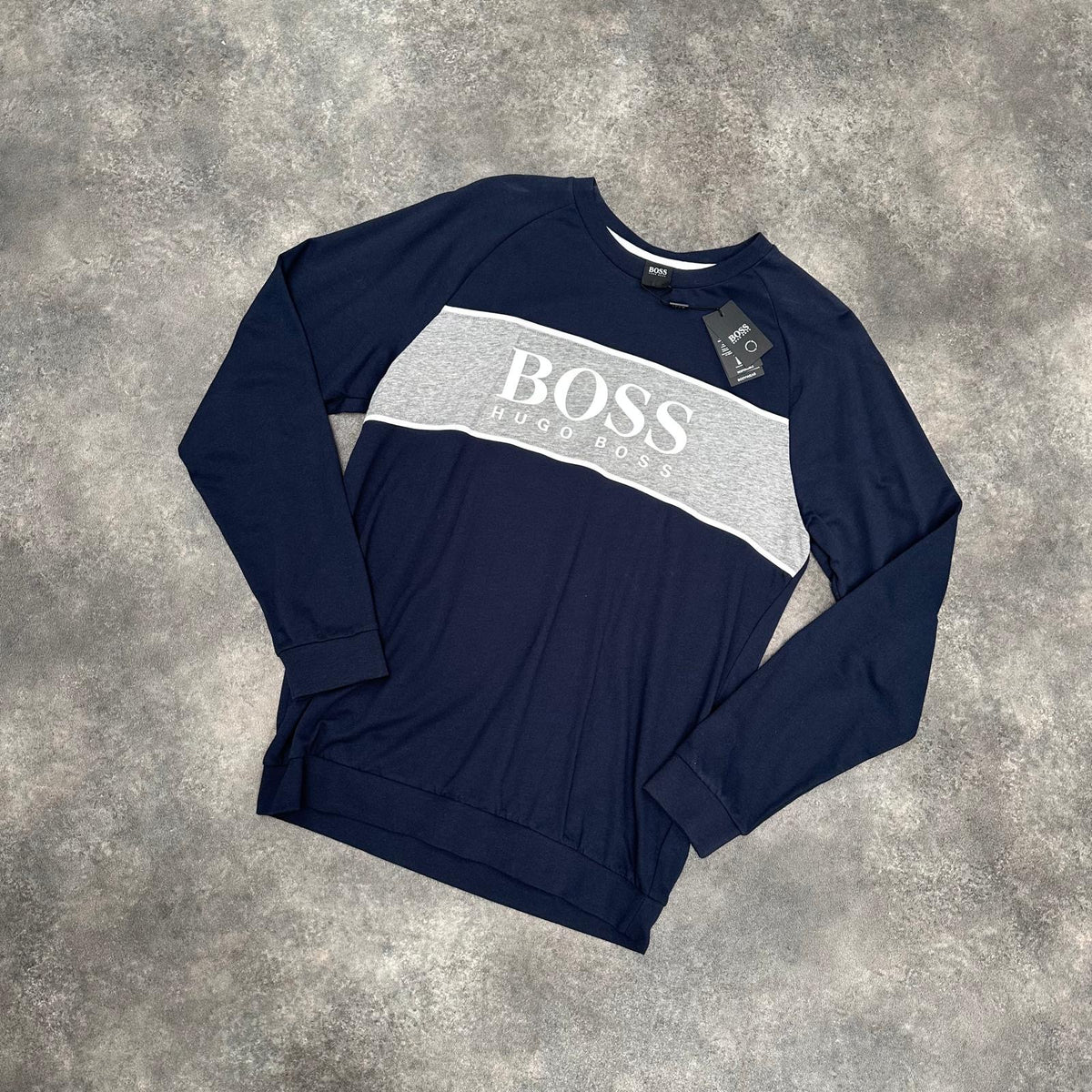 HUGO BOSS SWEATSHIRT NAVY BLUE * SALE *