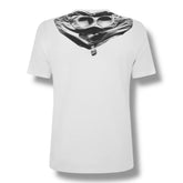 CP COMPANY GOGGLE HOOD T-SHIRT WHITE