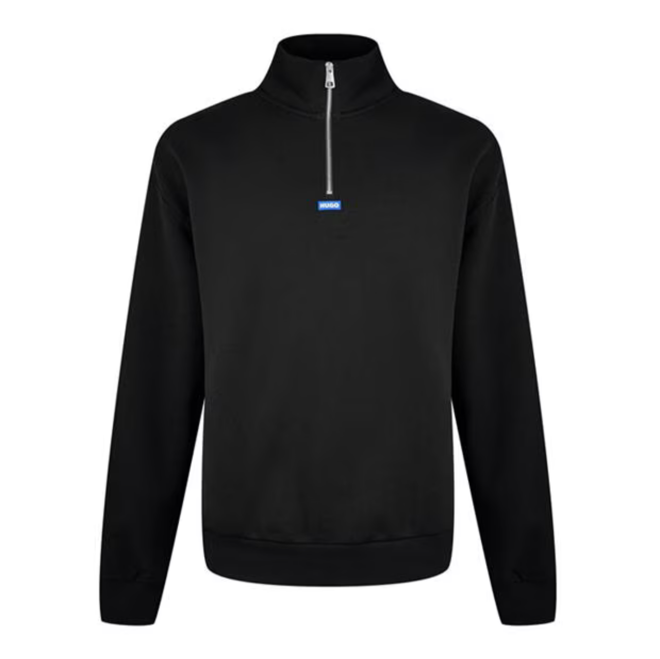 HUGO BOSS HUGO BLUE BOX 1/4 ZIP SWEATSHIRT BLACK