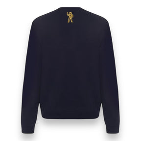 BILLIONAIRE BOYS CLUB SMALL ARCH LOGO SWEATSHIRT NAVY YELLOW