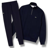 LACOSTE 1/4 ZIP NECK TRACKSUIT NAVY BLUE