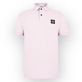 STONE ISLAND PATCH LOGO POLO SHIRT ROSA PINK