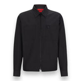 HUGO BOSS HUGO STACK LOGO OVERSHIRT BLACK