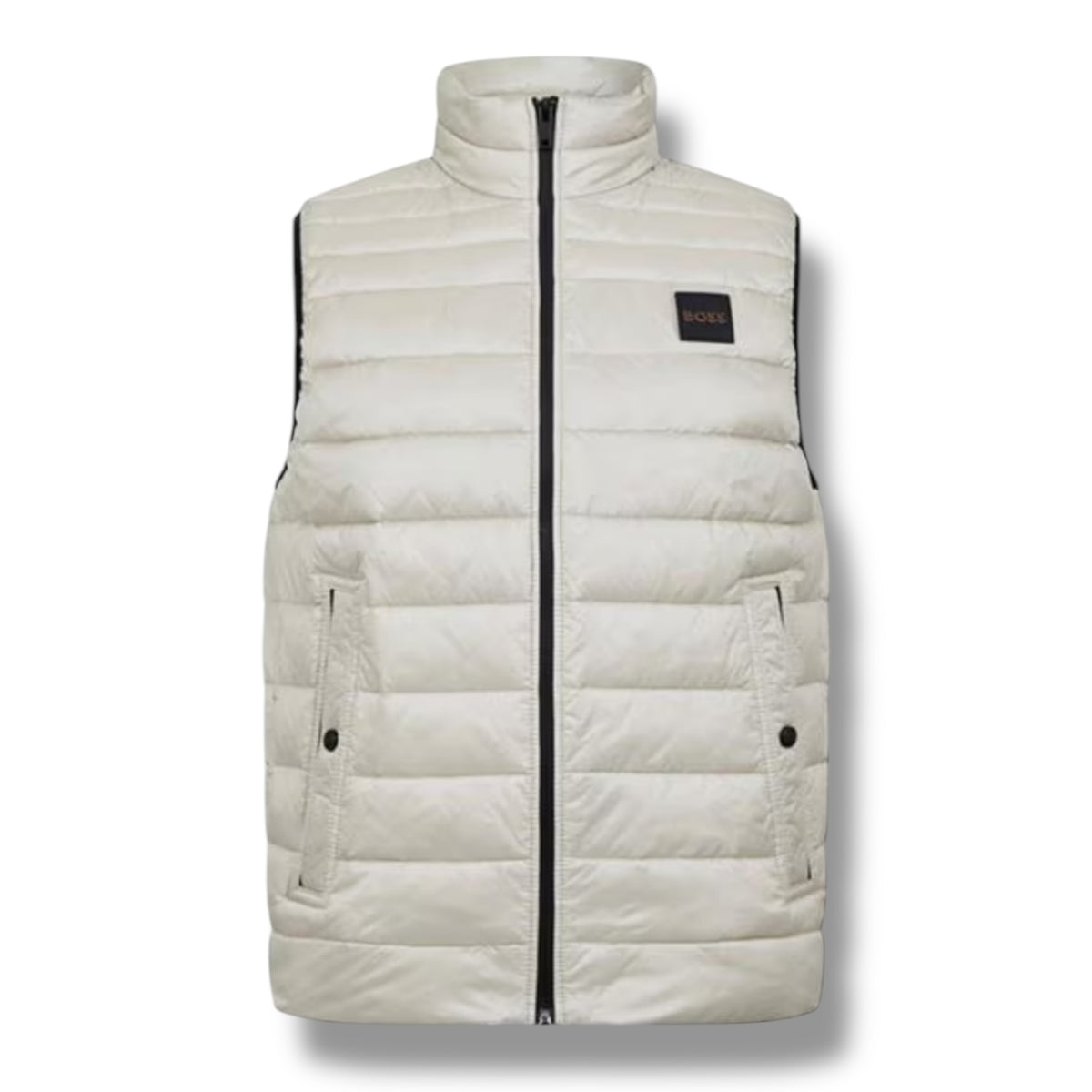 HUGO BOSS PATCH GILET BEIGE