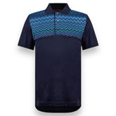 MISSONI ZIG ZAG POLO NAVY BLUE