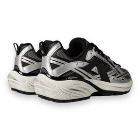 REPRESENT STORM RUNNER TRAINERS BLACK SILVER