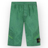 STONE ISLAND NYLON METAL CARGO SHORTS MUSCHIO GREEN