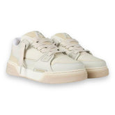 REPRESENT STUDIO SNEAKER TRAINERS WHITE CREAM