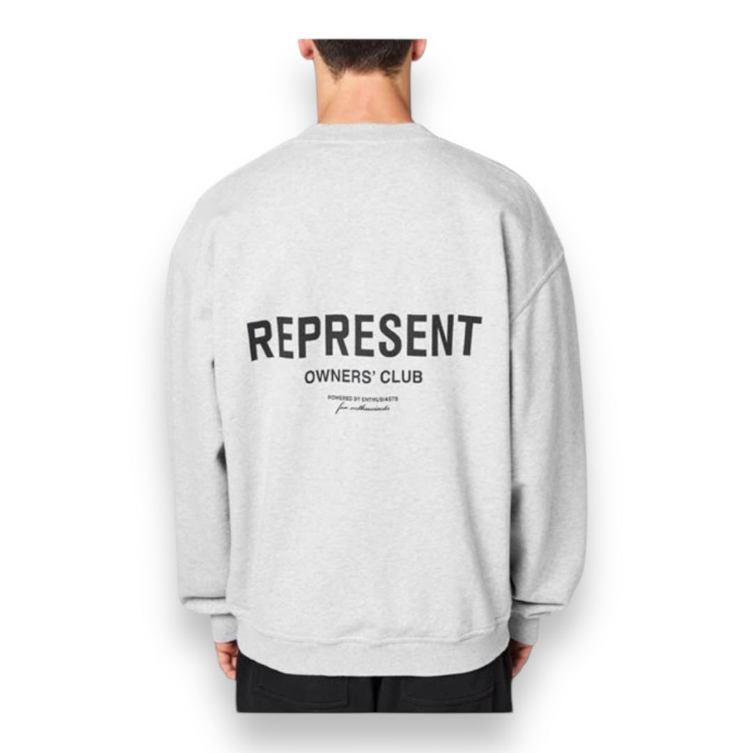 REPRESENT OWNERS CLUB CREW NECK SWEATSHIRT GREY