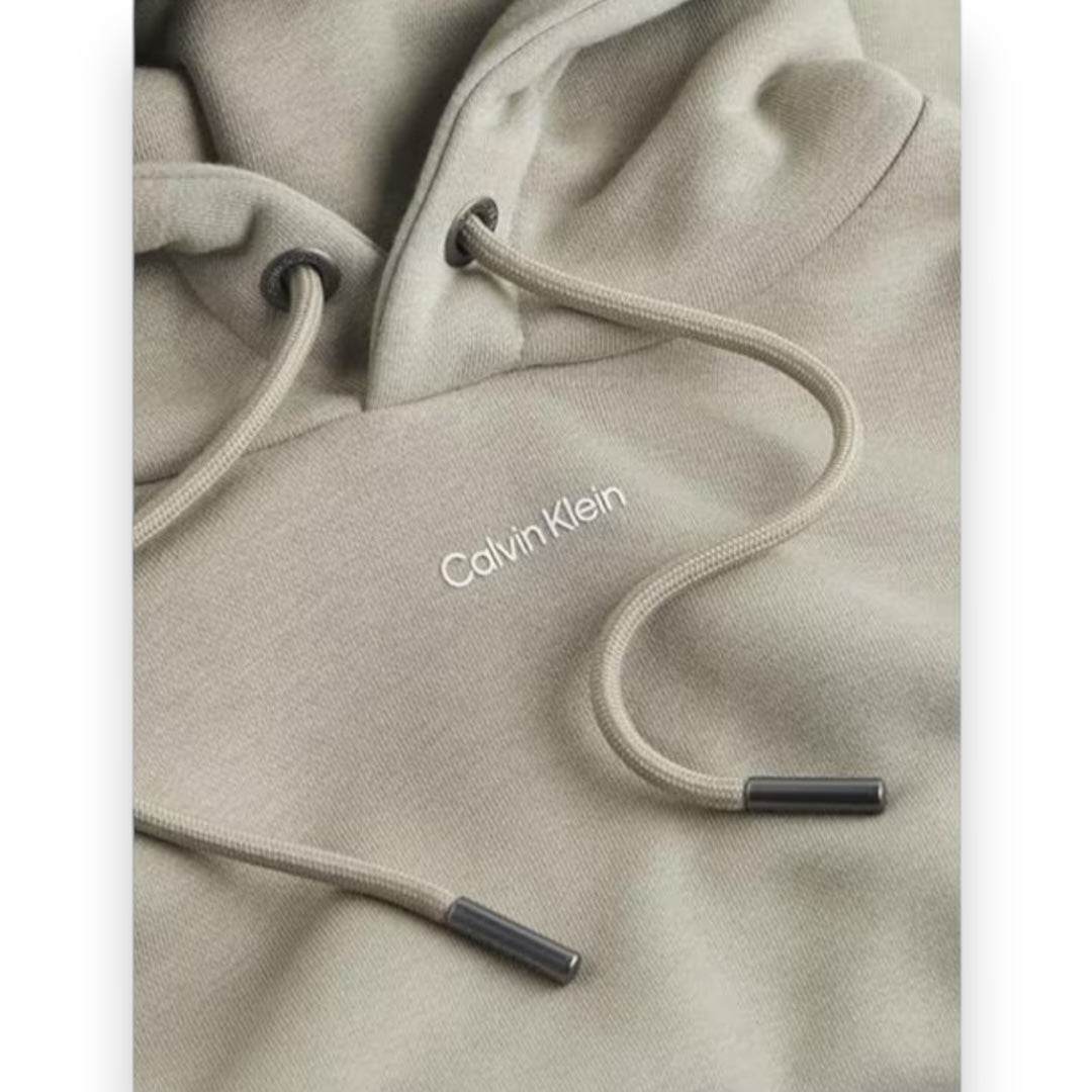 CALVIN KLEIN SMALL LOGO OTTH HOODIE BEIGE