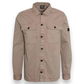 BARBOUR INTERNATIONAL ARL BUTTON UP OVERSHIRT LIGHT BROWN