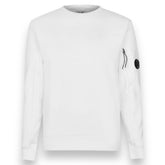 CP COMPANY LENS LOGO SWEATSHIRT WHITE