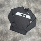 HUGO BOSS SWEATSHIRT DARK GREY * SALE *