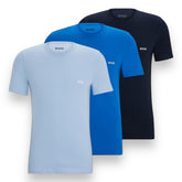 3 PACK HUGO BOSS T-SHIRT BLUE / BLUE / NAVY