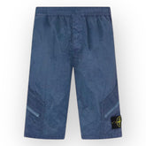 STONE ISLAND NYLON METAL CARGO SHORTS AVIO BLUE