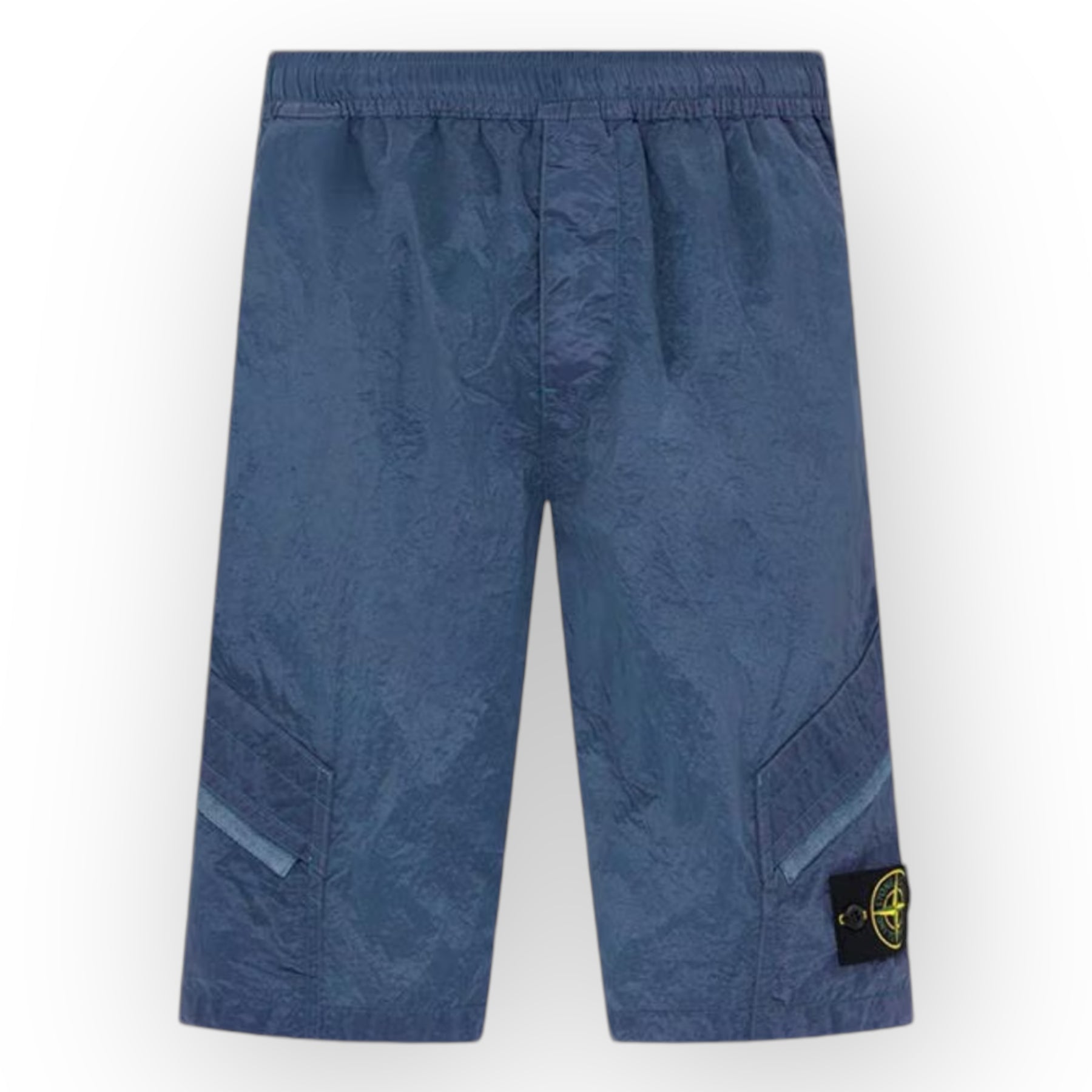 STONE ISLAND NYLON METAL CARGO SHORTS AVIO BLUE