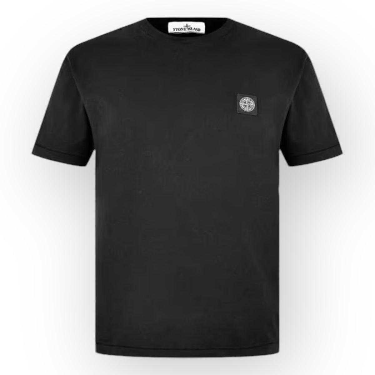 STONE ISLAND PATCH LOGO T-SHIRT BLACK