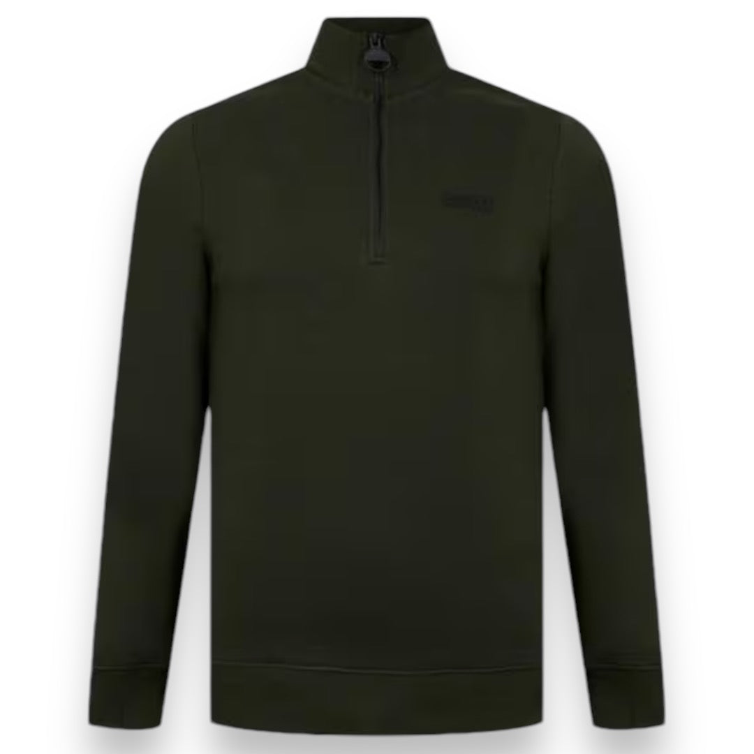 BARBOUR INTERNATIONAL 1/4 ZIP SWEATSHIRT SAGE GREEN