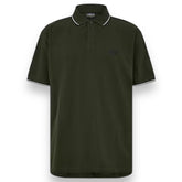 BARBOUR INTERNATIONAL POLO SHIRT TIPPED COLLAR SAGE GREEN