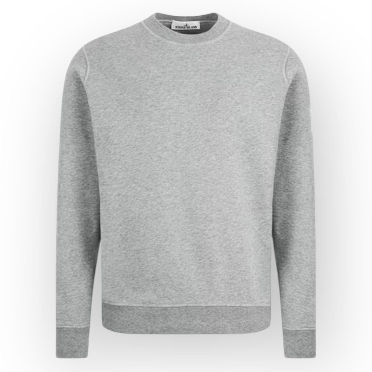 STONE ISLAND CREW NECK SWEATSHIRT MARL GREY