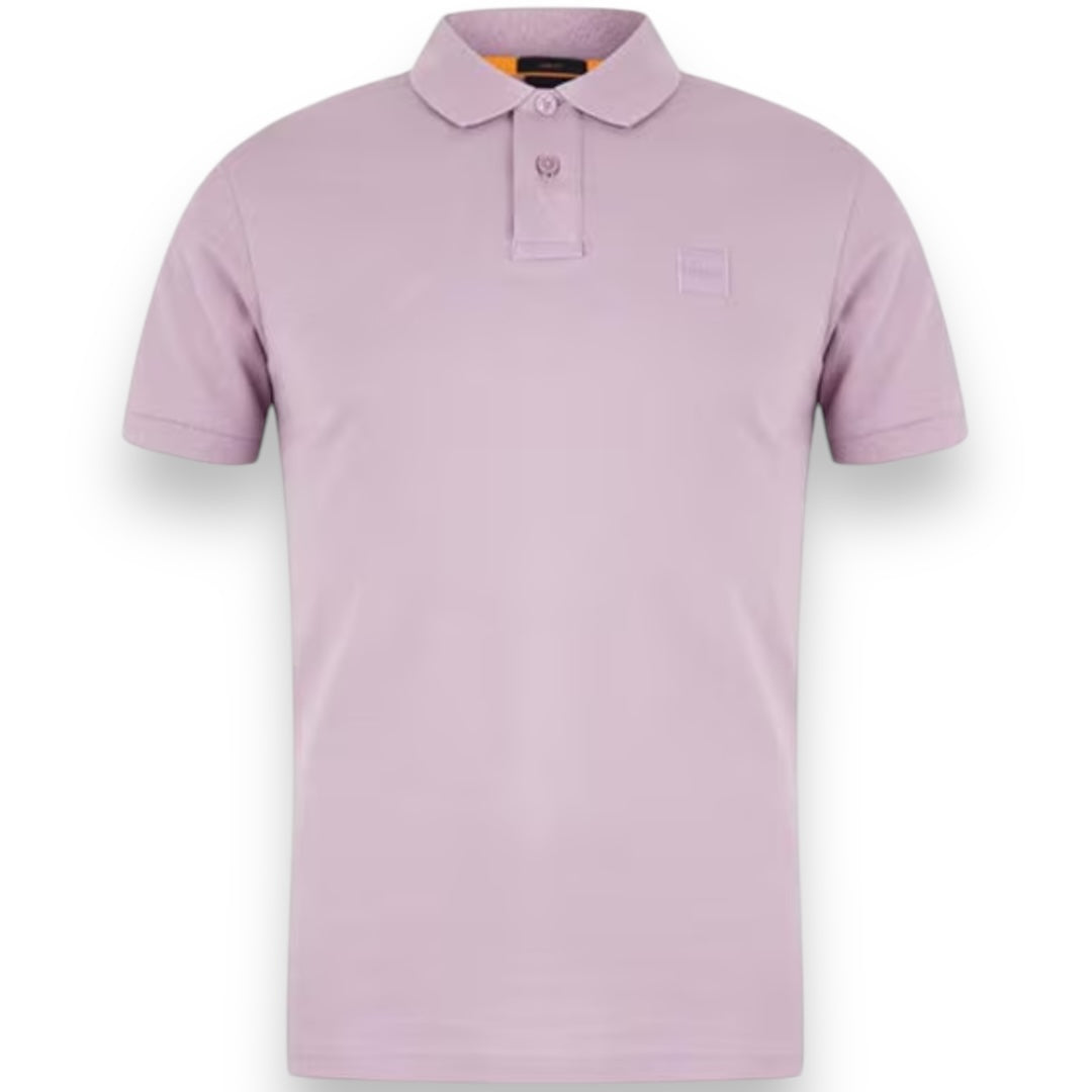 HUGO BOSS PATCH POLO SHIRT PURPLE