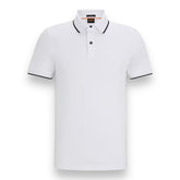 HUGO BOSS PASSERTIP POLO SHIRT WHITE