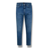 BELSTAFF STRAIGHT LEG JEANS WASHED INDIGO BLUE