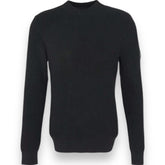 BARBOUR COTTON CRAW CREWNECK SWEATER BLACK