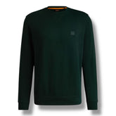 HUGO BOSS PATCH LOGO SWEATSHIRT BOTTLE GREEN